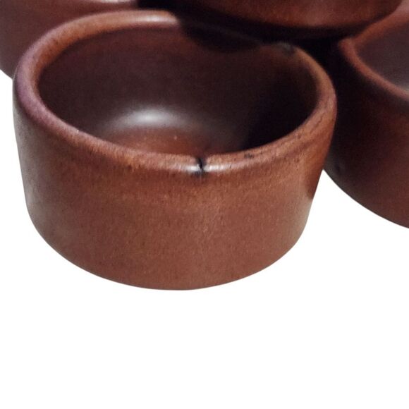 Heath Ceramics Small Set of 5 Ramekin Brown Beige Round Redwood Finger Bowls - Picture 6 of 8